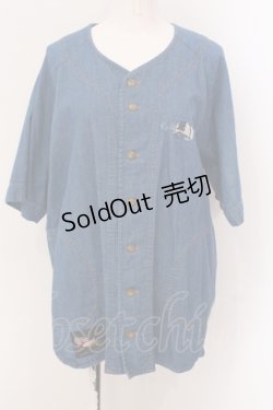 画像1: Karl Helmut / テディ刺繍ベースボールデニムシャツ 3 インディゴ O-25-05-26-021-EL-BL-IG-OS
