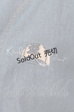 画像2: Karl Helmut / テディ刺繍ベースボールデニムシャツ 3 インディゴ O-25-05-26-021-EL-BL-IG-OS