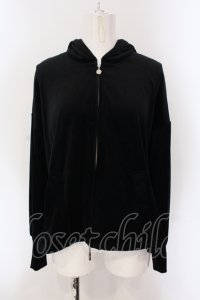 INGEBORG / フィッシュテールベロアパーカー  クロ O-25-05-26-003-LO-TO-IG-ZT225