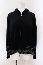 画像1: 【SALE】INGEBORG / フィッシュテールベロアパーカー  クロ O-25-05-26-003-LO-TO-IG-ZT225 (1)
