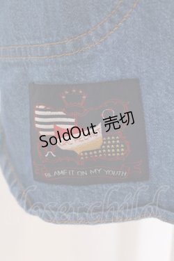 画像3: Karl Helmut / テディ刺繍ベースボールデニムシャツ 3 インディゴ O-25-05-26-021-EL-BL-IG-OS