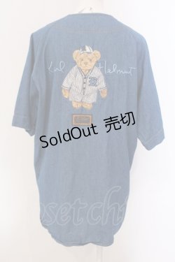 画像5: Karl Helmut / テディ刺繍ベースボールデニムシャツ 3 インディゴ O-25-05-26-021-EL-BL-IG-OS