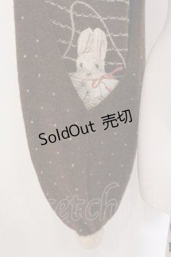 画像4: Karl Helmut / うさぎ刺繍ノルディックフードマフラー  ブラウン O-25-05-26-022-EL-ZA-IG-OS