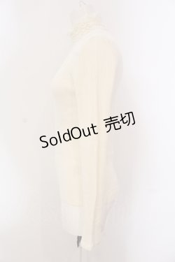 画像2: INGEBORG / フリル使いタートルニット 9号 オフシロ O-25-05-26-025-LO-TO-OW-OS