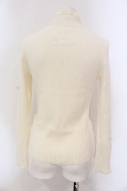 画像3: INGEBORG / フリル使いタートルニット 9号 オフシロ O-25-05-26-025-LO-TO-OW-OS