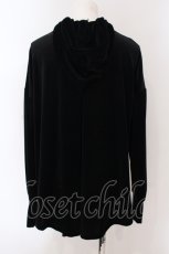 画像3: 【SALE】INGEBORG / フィッシュテールベロアパーカー  クロ O-25-05-26-003-LO-TO-IG-ZT225 (3)