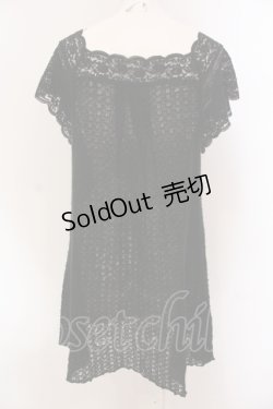 画像3: INGEBORG / 透かし編みニットチュニック 9 クロ O-25-05-26-027-LO-TO-OW-OS