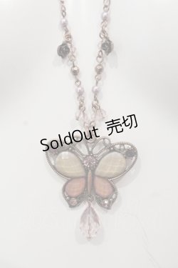 画像1: axes femme / ビジューバタフライネックレス  アンティークゴールド O-25-05-27-004-AX-AC-OW-OS