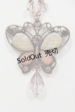 画像2: axes femme / ビジューバタフライネックレス  アンティークゴールド O-25-05-27-004-AX-AC-OW-OS
