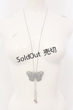 画像1: axes femme / アンティークバタフライネックレス  アンティークゴールド O-25-05-27-006-AX-AC-OW-OS