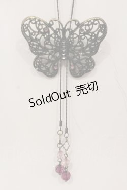 画像2: axes femme / アンティークバタフライネックレス  アンティークゴールド O-25-05-27-006-AX-AC-OW-OS