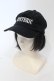 画像1: HYSTERIC GLAMOUR / HYSTERIC刺繍 キャップ F ブラック O-25-05-27-007-PU-ZA-YM-OS (1)