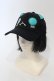 画像1: NieR Clothing / 猫耳つきCAP【シエル】キャップ  ブラック×グリーン O-25-05-27-008-PU-AC-IG-OS (1)