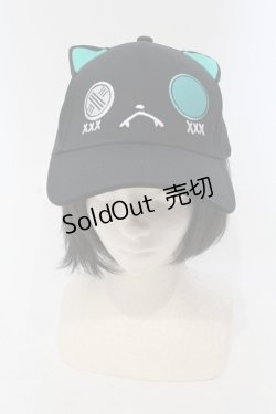 画像2: NieR Clothing / 猫耳つきCAP【シエル】キャップ  ブラック×グリーン O-25-05-27-008-PU-AC-IG-OS