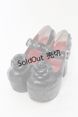 画像1: YOSUKE / 厚底パンプス 22.5cm ブラック O-25-05-27-014-PU-SH-IG-OS
