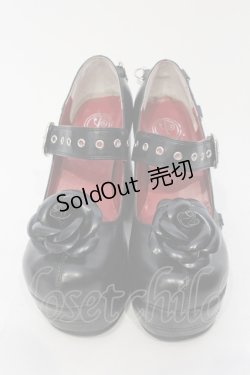画像2: YOSUKE / 厚底パンプス 22.5cm ブラック O-25-05-27-014-PU-SH-IG-OS