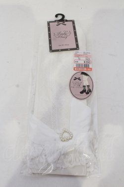 画像1: m petit by misako / TTLITCSリボンレース 23-25cm シロ O-25-05-27-016-LO-ZA-IG-OS