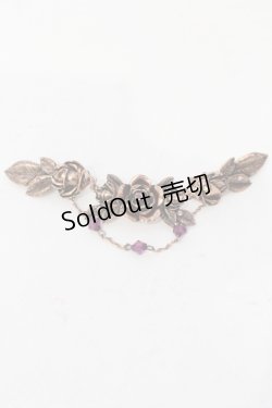 画像1: axes femme / 薔薇モチーフクリップ  アンティークゴールド O-25-05-27-022-AX-AC-OW-OS