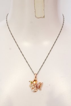 画像2: axes femme / バタフライパールネックレス  ピンクゴールド O-25-05-27-003-AX-AC-OW-OS