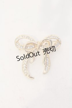 画像1: axes femme / リボンブローチ  ゴールド O-25-05-27-027-AX-AC-OW-OS