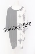 TRAVAS TOKYO / バイカラーくま半袖Tシャツ F ブラックｘホワイト O-25-05-28-004-PU-TS-YM-ZY