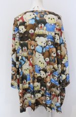 画像2: 【SALE】anko ROCK / レトロテディベア総柄Tシャツ　スーパーヒッグ  マルチ O-25-05-28-040-PU-TO-YM-ZT166 (2)