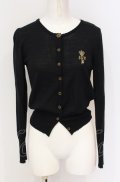 Jane Marple / Keyモチーフのカーディガン M クロ O-25-05-28-053-JM-TO-IG-OS