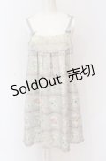【SALE】Emily Temple cute / ティーカップノースリーブワンピース  グレー O-25-05-28-054-ET-OP-IG-ZT468