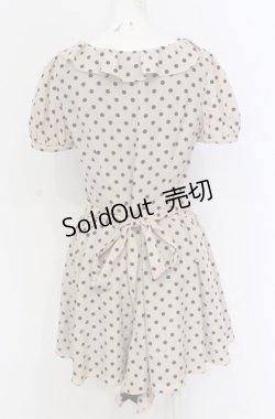 画像2: MILK / ラッフルカラーコンビネゾン  アイボリー O-25-05-28-060-ML-PA-IG-OS