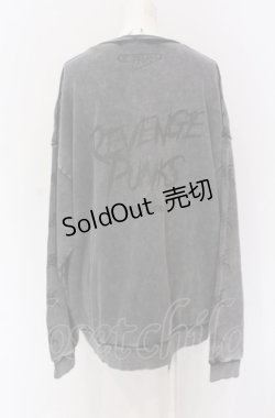 画像2: TRAVAS TOKYO / ピグメント加工くまトレーナー F グレー系 O-25-05-28-006-PU-TO-YM-OS
