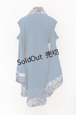 画像2: Qutie Frash / 肩あき着物カーディガン  ブルー O-25-05-28-069-QU-TO-IG-OS
