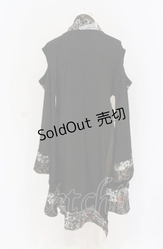 画像3: Qutie Frash / 肩あき着物カーディガン  ブラック O-25-05-28-070-QU-TO-IG-OS (3)