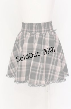 画像2: majoretty / MR チェックスカート M ピンク×クロ O-25-05-28-073-LO-SK-IG-OS