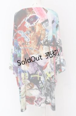 画像2: TRAVAS TOKYO / CHAOS 総柄BIG Tシャツ F マルチ O-25-05-28-008-PU-TS-YM-ZY