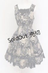 ALICE and the PIRATES / 月夜の森のグリモワール柄ジャンパースカートII型  ネイビー O-25-05-28-079-PA-OP-IG-OS