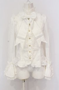 Angelic Pretty / 素敵なプリンセスブラウス  シロ O-25-05-28-089-AP-BL-IG-OS