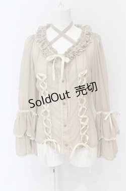 画像1: ALICE and the PIRATES / Julietteシフォンブラウス  ベージュ O-25-05-28-091-PA-BL-IG-OS