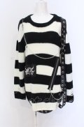 REFLEM / パンクニット F ブラックｘホワイト O-25-05-28-010-PU-TO-YM-OS