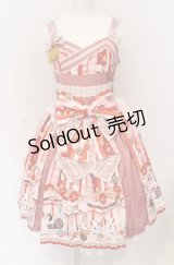 metamorphose / 【プラスサイズ】いろどり花てまり タックジャンパースカート 1 ピンク O-25-05-28-097-ME-OP-IG-OS