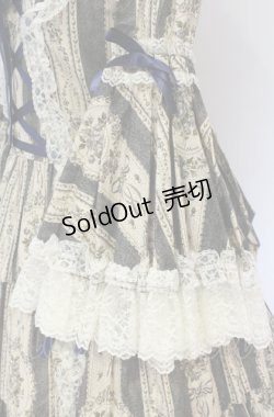 画像4: metamorphose / アンティークブーケラッパ袖ワンピース（2010）  ブルー O-25-05-28-098-ME-OP-IG-OS