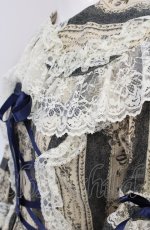 画像5: metamorphose / アンティークブーケラッパ袖ワンピース（2010）  ブルー O-25-05-28-098-ME-OP-IG-OS (5)
