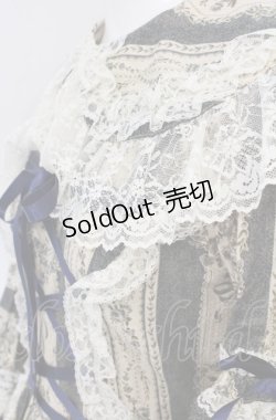 画像5: metamorphose / アンティークブーケラッパ袖ワンピース（2010）  ブルー O-25-05-28-098-ME-OP-IG-OS