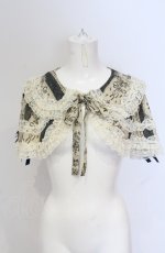 画像1: metamorphose / アンティークブーケケープ（2010）  ブルー O-25-05-28-099-ME-JA-IG-OS (1)
