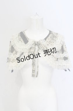 画像1: metamorphose / アンティークブーケケープ（2010）  ブルー O-25-05-28-099-ME-JA-IG-OS