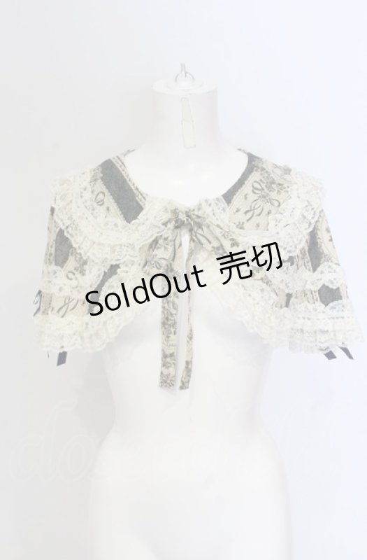 画像1: metamorphose / アンティークブーケケープ（2010）  ブルー O-25-05-28-099-ME-JA-IG-OS (1)