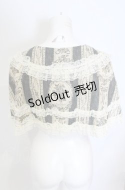 画像3: metamorphose / アンティークブーケケープ（2010）  ブルー O-25-05-28-099-ME-JA-IG-OS