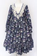 Melody BasKet / Lavender gardenワンピース M ネイビー O-25-05-28-107-LO-OP-IG-OS