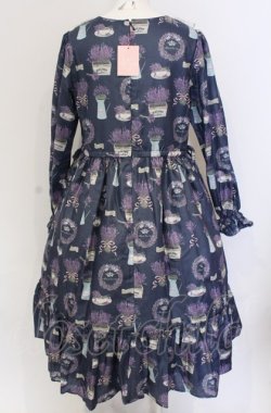 画像3: Melody BasKet / Lavender gardenワンピース M ネイビー O-25-05-28-107-LO-OP-IG-OS