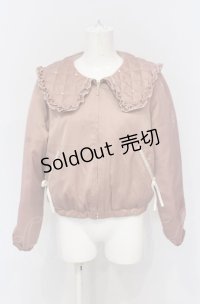 axes femme POETIQUE / パールキルティングブルゾン M ピンク O-25-05-28-109-AX-JA-IG-OS