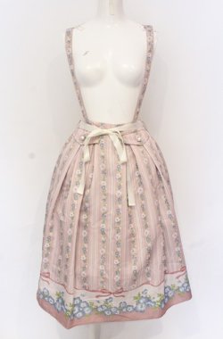 画像1: axes femme / ネモフィラ＆ポピー柄スカート M ピンク O-25-05-28-114-AX-SK-IG-OS